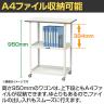 山金工業 天板付きワゴン 150ワゴン キャスター付き 棚板2段 RoHS2対応塩ビシート天板 ワークテーブル 150シリーズ 幅750×奥行450×高さ950mm HTRCH-7545GYW-7