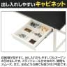 山金工業 実験用 作業台 引き出し付き 半面棚付き 高耐薬品性天板 黒 ワークテーブル LABシリーズ 実験台 SLKH-1875UT-BKW 幅1800×奥行750×高さ950mm-3