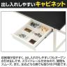 山金工業 実験用 作業台 引き出し付き 全面棚付き 高耐薬品性天板 黒 ワークテーブル LABシリーズ 実験台 SLKH-1875UTT-BKW 幅1800×奥行750×高さ950mm-3