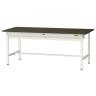 山金工業 実験用 作業台 ワイド引き出し付き 指紋レスメラミン天板 ワークテーブル LABシリーズ 実験台 SLM-1875W-BRW 幅1800×奥行750×高さ740mm-19
