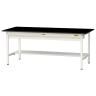 山金工業 実験用 作業台 ワイド引き出し付き 半面棚付き 高耐薬品性天板 黒 ワークテーブル LABシリーズ 実験台 SLK-1875WT-BKW 幅1800×奥行750×高さ740mm-19