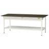 山金工業 実験用 作業台 ワイド引き出し付き 全面棚付き 指紋レスメラミン天板 ワークテーブル LABシリーズ 実験台 SLM-1875WTT-BRW 幅1800×奥行750×高さ740mm-19