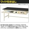 山金工業 実験用 作業台 ワイド引き出し付き 半面棚付き 指紋レスメラミン天板 ワークテーブルLABシリーズ 実験台 SLMH-1875WT-BRW 幅1800×奥行750×高さ950mm-3