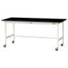 山金工業 実験用 作業台 キャスター付き 高耐薬品性天板 黒 ワークテーブル LABシリーズ 実験台 移動式 SLKC-1875-BKW 幅1800×奥行750×高さ825mm-19