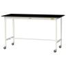 山金工業 実験用 作業台 キャスター付き 高耐薬品性天板 黒 ワークテーブル LABシリーズ 実験台 移動式 SLKHC-1875-BKW 幅1800×奥行750×高さ1035mm-19
