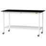 山金工業 実験用 作業台 キャスター付き 全面棚付き 高耐薬品性天板 黒 ワークテーブル LABシリーズ 実験台 SLKHC-1875TT-BKW 幅1800×奥行750×高さ1035mm-19