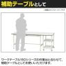山金工業 天板付きワゴン 150ワゴン 固定式 棚板2段 RoHS2対応塩ビシート天板 ワークテーブル 150シリーズ 軽量作業台 HTR-7560GYW 幅750×奥行600×高さ738mm-1