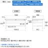 山金工業 軽量作業台 ワイド引き出し付き 中間棚付き 半面棚付き 耐荷重150kg 低圧メラミン天板 ワークテーブル150シリーズ SUP-1890WTF 幅1800×奥行900×高さ740mm-7