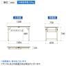 山金工業 軽量作業台 折りたたみ 耐荷重200kg 塩ビシート天板 ワークテーブル 折り畳み式 STR-1275 幅1200×奥行750×高さ740mm-14