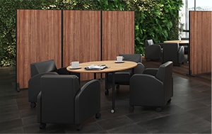 OCパーテーション 木目調タイプ