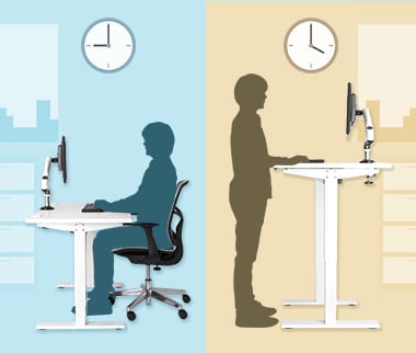 作業内容に適した姿勢で健康的に働きたい。