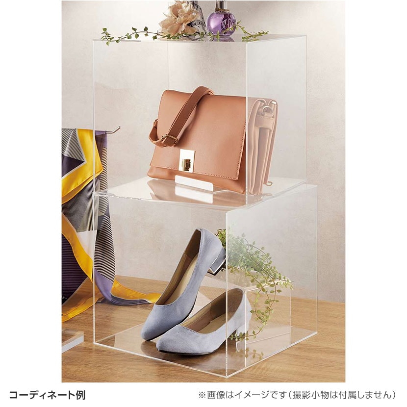 送料無料】 アクリル4面ボックス コレクションケース 重ねて陳列可能