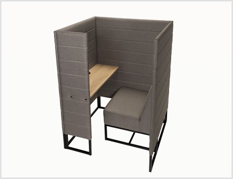 適度にこもれる半個室空間