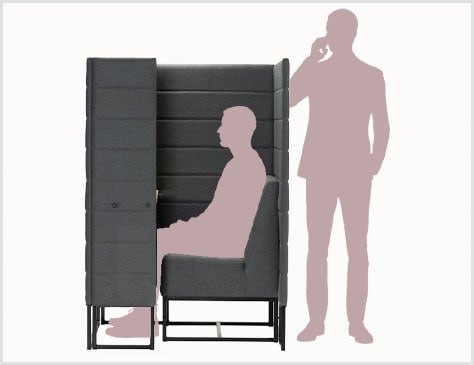 視線を遮る「1400mm」パネル