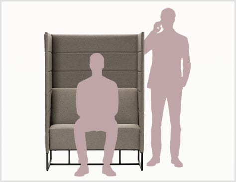 視線を遮る「1400mm」パネル