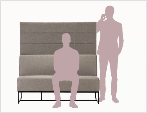 視線を遮る1400mm高さ