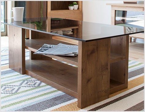 安定感のあるボックス脚