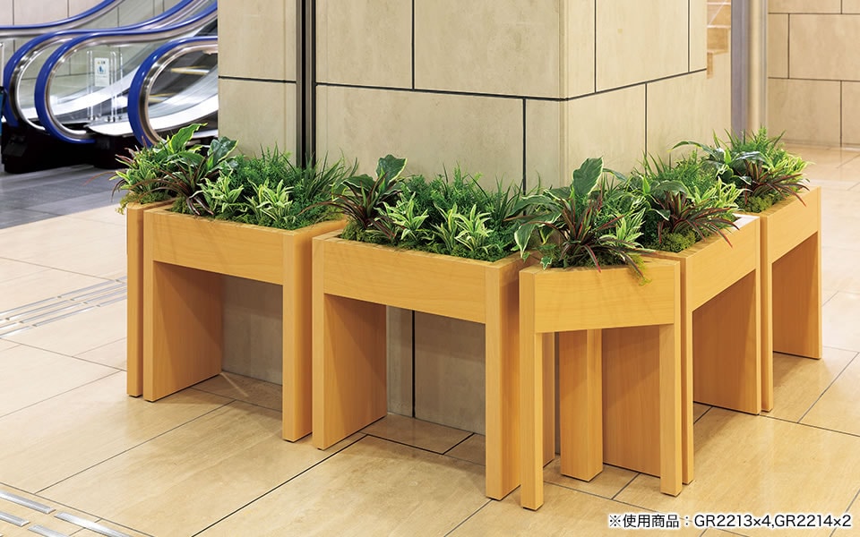 送料無料】 ベルク フェイクグリーン 観葉植物 人工 ボックス