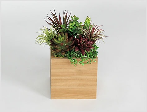 シンプルなボックスキューブ型