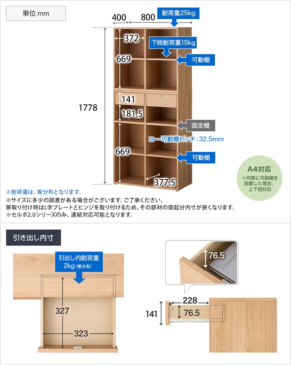CELVO2-2W2W2O 商品サイズ1