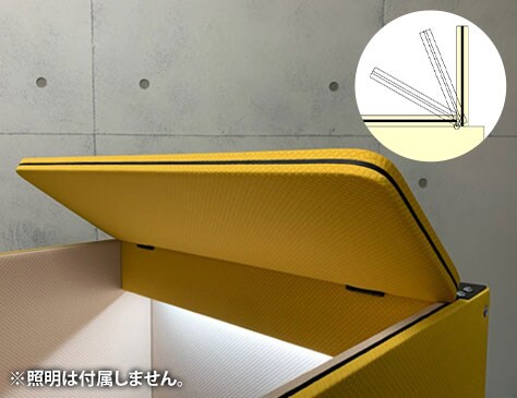 角度調節可能なトップパネル