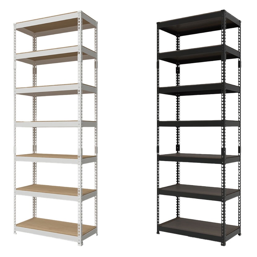 スチールラック・メタルラック HT 送料無料】 メタル&ウッドラック ハイタイプ シェルフ7段 耐荷重