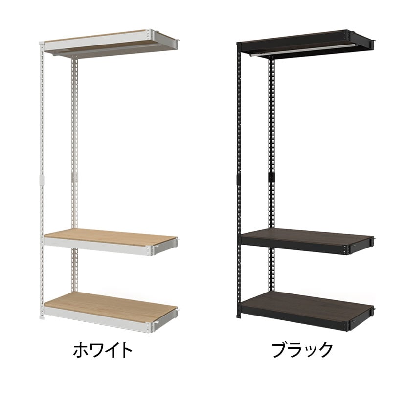 送料無料】 【追加/増設用】メタル&ウッドラック コーナー連結タイプ
