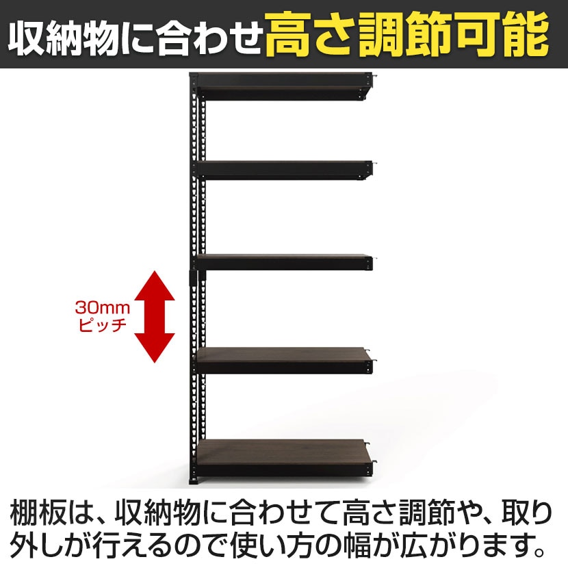 送料無料】 【追加/増設用】メタル&ウッドラック コーナー連結タイプ