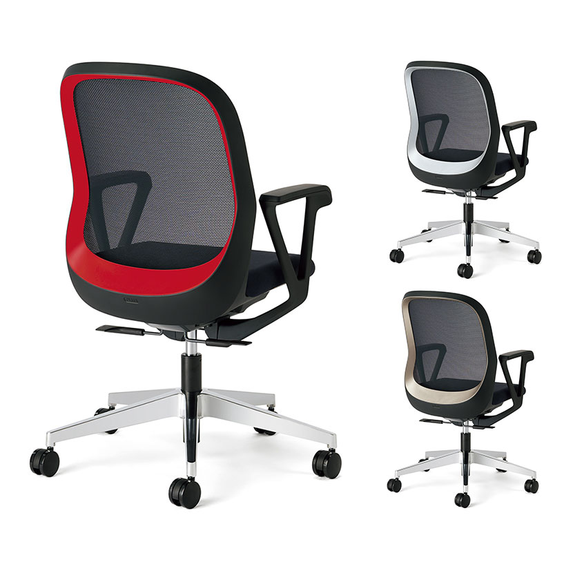 【人気】プラス Fita 　オフィスチェア デスクチェア | プラス オフィスチェア Fita メッシュ アジャスト肘 白