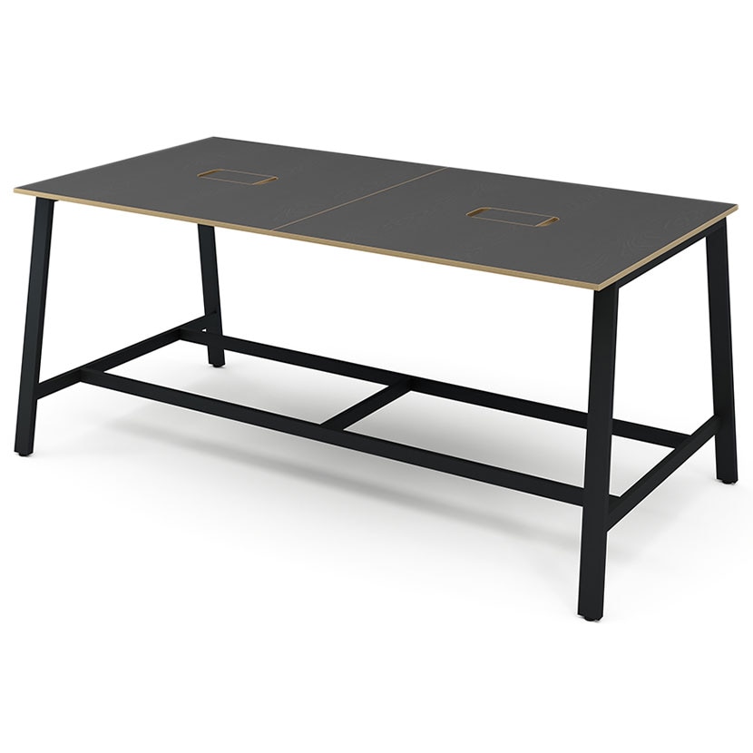 Garage(�K���[�W) MR�f�X�N �t���[�A�h���X�f�X�N �~�[�e�B���O�e�[�u�� ��c�e�[�u�� �w�䃌�X �n�C�^�C�v �t�b�g�o�[ �z�����[�t�� ��2400×���s1200×����1000mm MR-2412SLHSHI