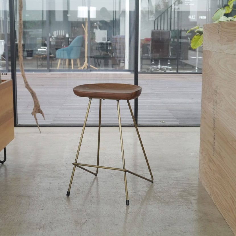 送料無料】 GART(ガルト)マーラハイチェア ブラウン カウンターチェア