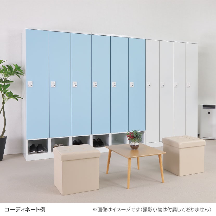 送料無料】 下段オープン 4人用 ロッカー 更衣用ロッカー スチール