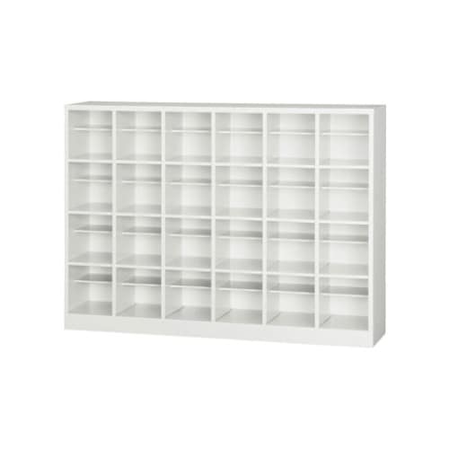 送料無料】 24人用 6列4段 シューズボックス オープンタイプ 中棚付き