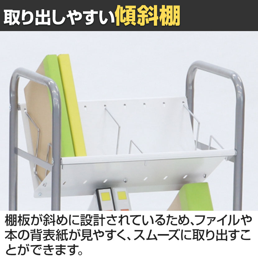送料無料】 カルテワゴン 2段 YS-K19 幅580×奥行390×高さ820mmの通販