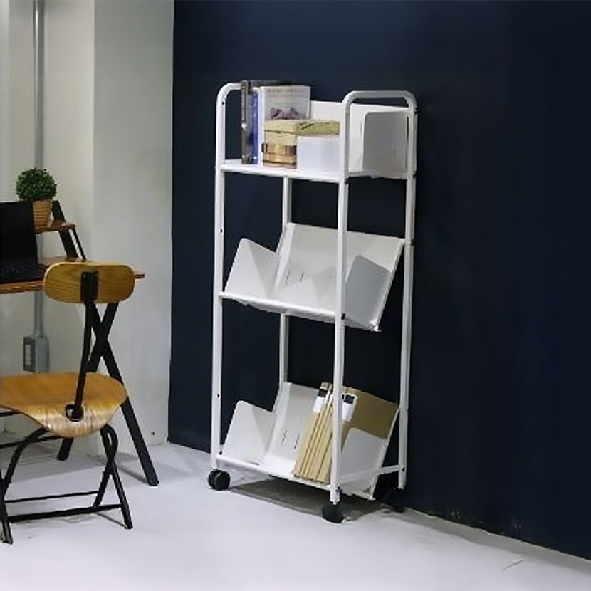 送料無料】 スチールラック 平棚傾斜棚自在 3段 YS-K23 幅580×奥行380