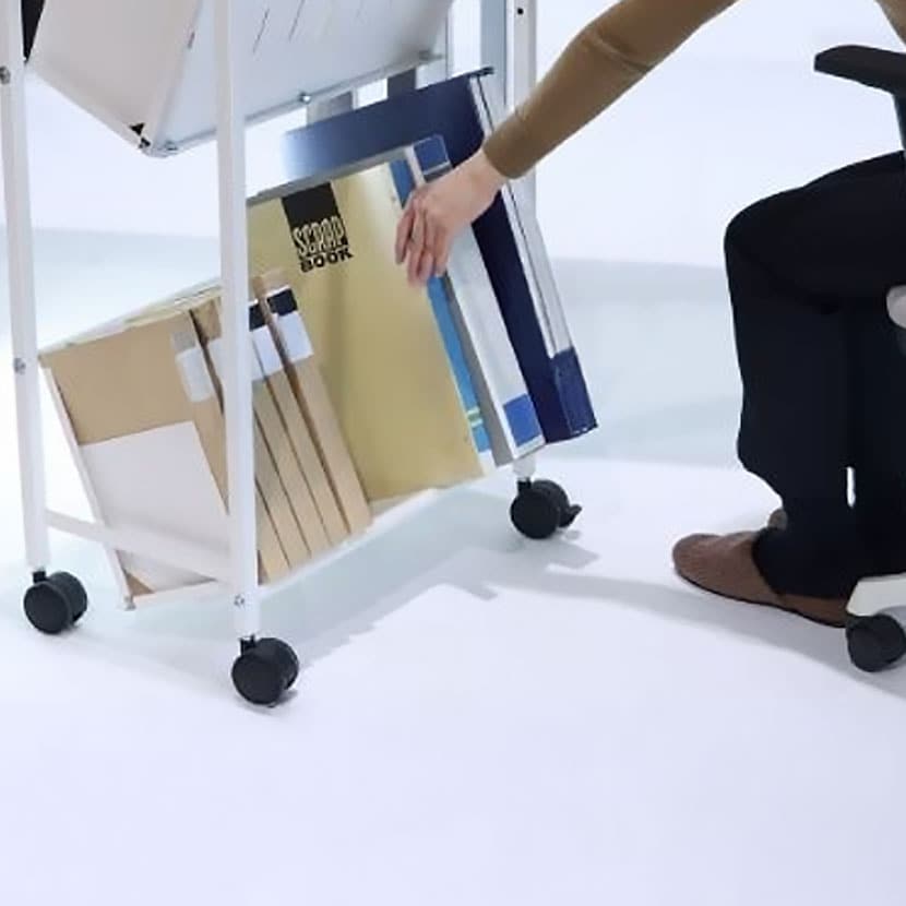 送料無料】 スチールラック 平棚傾斜棚自在 3段 YS-K23 幅580×奥行380