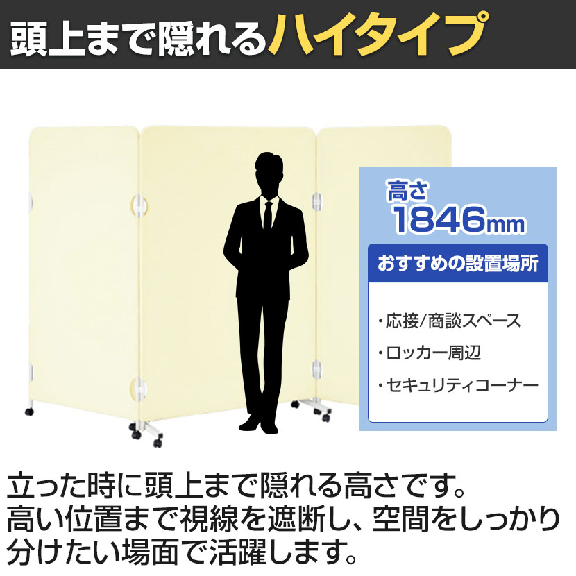 送料無料】 EP-3S18 EPパネル 折りたたみパーテーション 3連タイプ