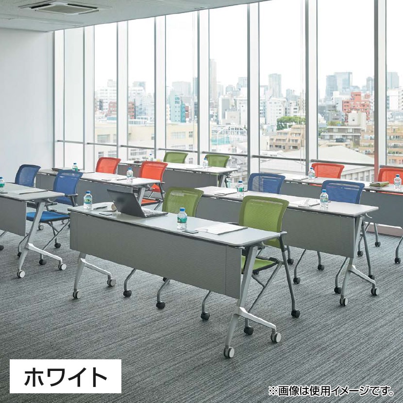 送料無料】 YU-1860 | 会議テーブル スタッキングテーブル キャスター