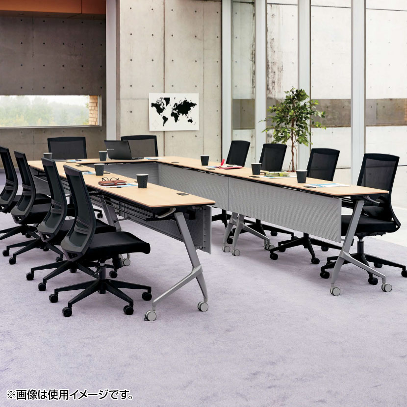 送料無料】 [オプション]YU-T18S | 棚 幅1800用 会議テーブル