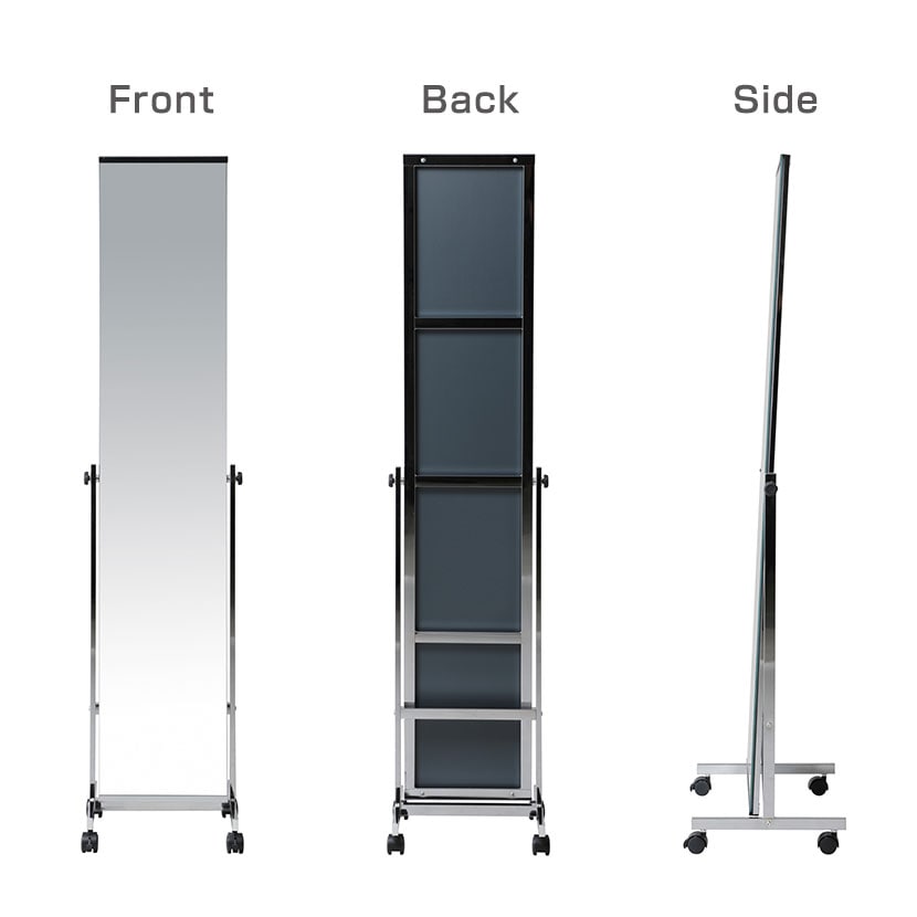 スタンドミラー 高さ158 cm キャスター付き 送料無料】 スタンドミラー 姿見 鏡 全身鏡 飛散防止ガラス使用