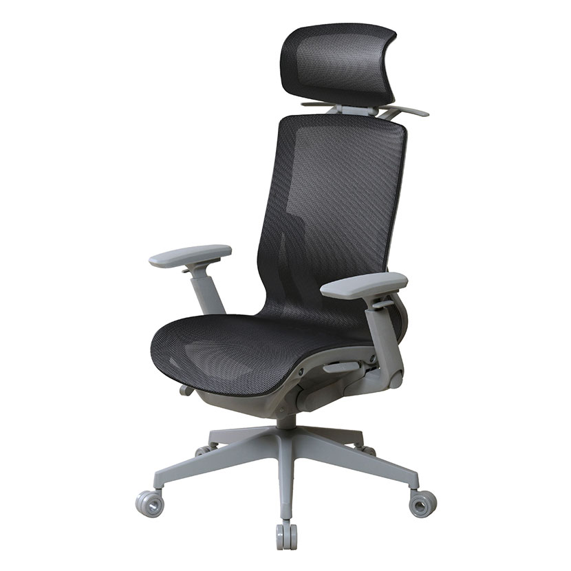 メッシュオフィスチェア 多機能 ハイスペックチェア 各種調節機能 背座1枚メッシュ スタイリッシュ 幅730×奥行630×座面高さ450〜525mm