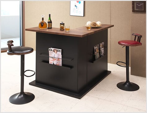 ブックラックでカジュアルな空間を演出