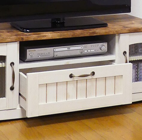 カントリー家具 テレビ用 ローボード リビング収納 テレビ台 ローボード カントリー調 幅105cm （ テレビ 収納 AVボード