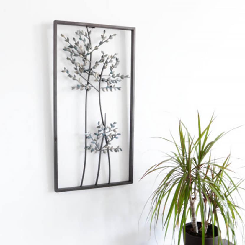 【大幅値下げ！オシャレオブジェ】金属製木の葉の壁掛け装飾！素敵です 2230_size.jpg