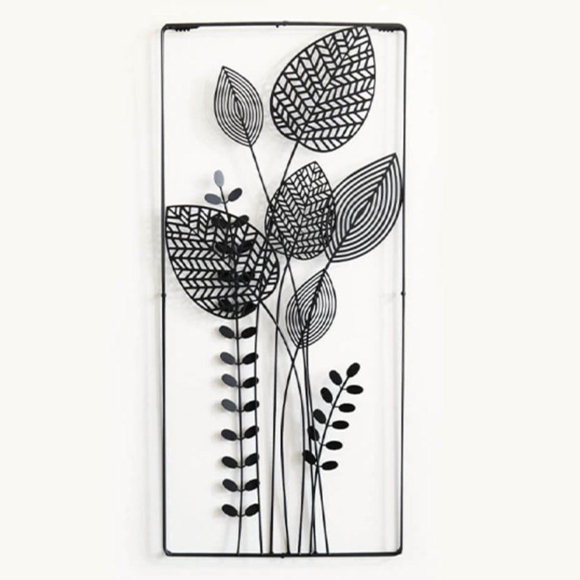 送料無料】 ウォールアートパネル 壁飾り デザイン アイアン 植物