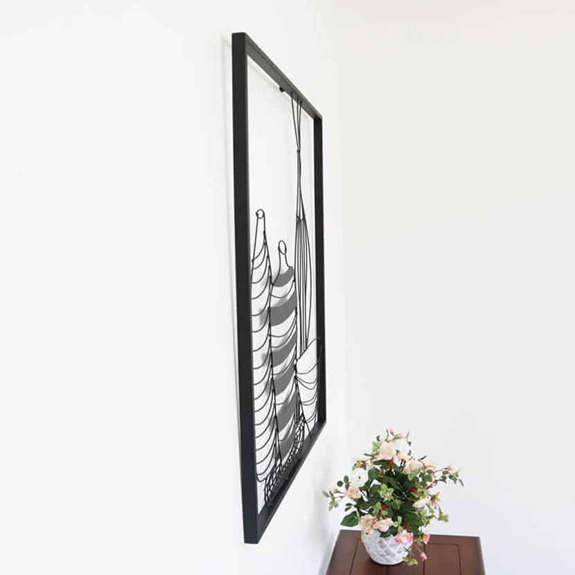 送料無料】 ウォールアートパネル 壁飾り デザイン アイアン