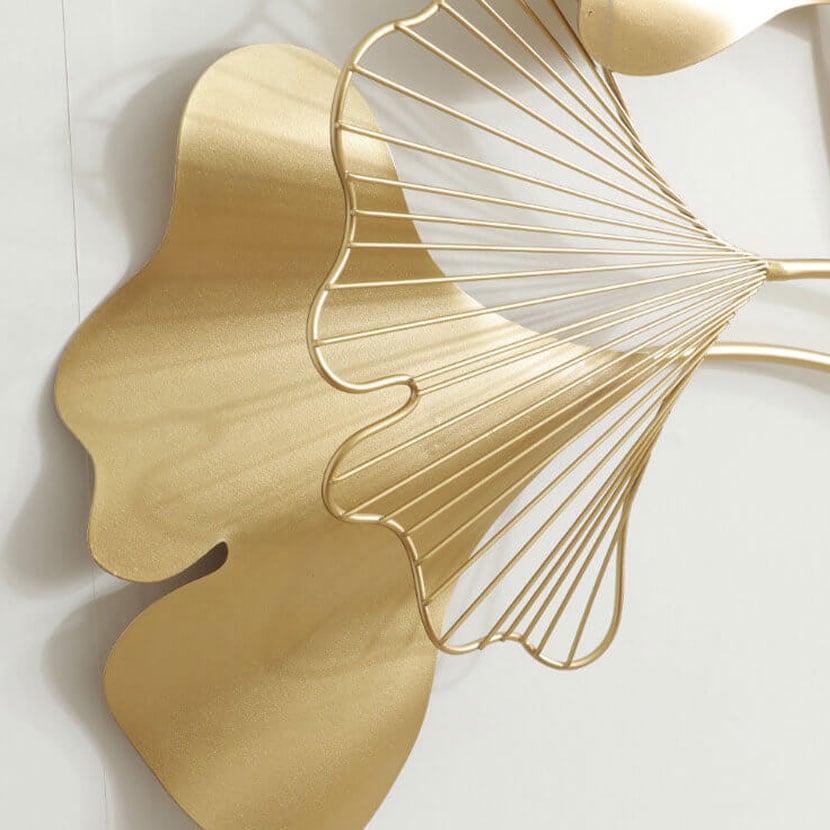 送料無料】 ウォールアート 壁飾り デザイン アイアン イチョウ モダン