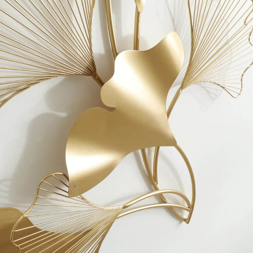 送料無料】 ウォールアート 壁飾り デザイン アイアン イチョウ