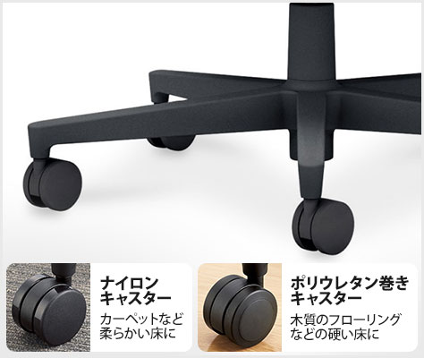 5本脚のキャスター