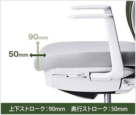 座の高さ・奥行き調整